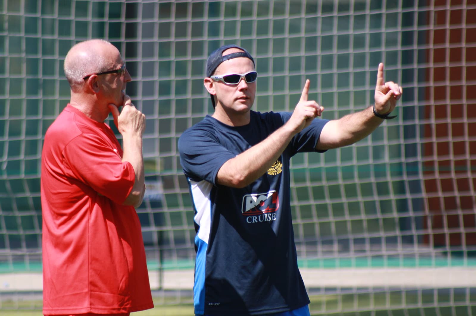 Coaching session for school teams during Spain sport tour