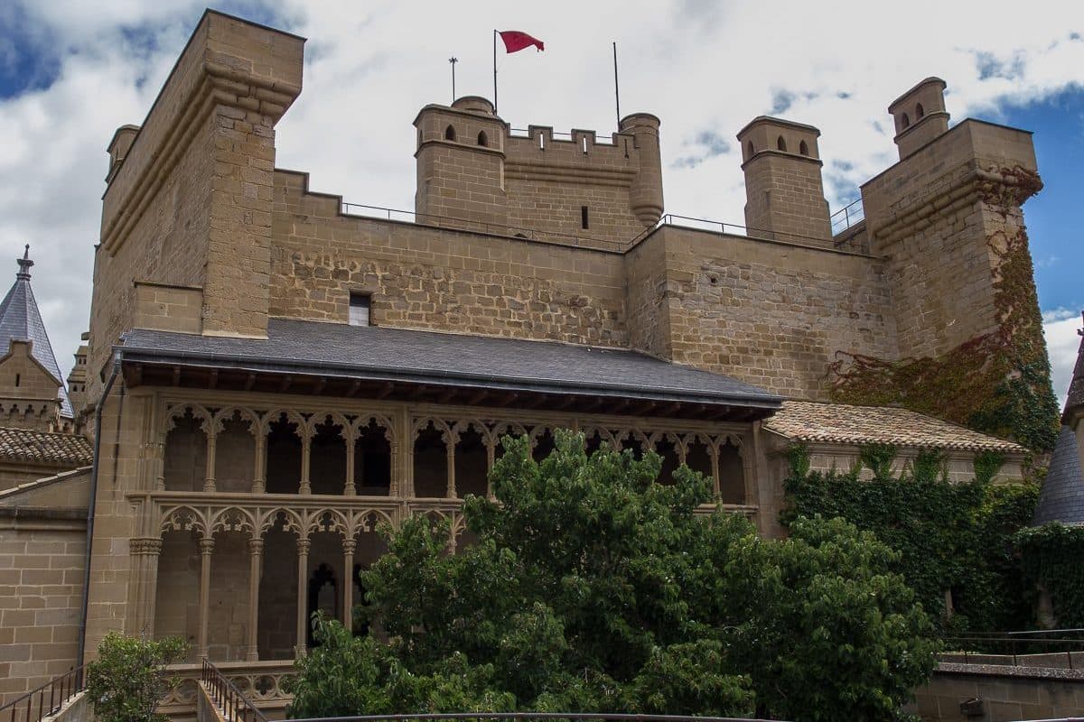 The royal castle of Olite in Navarra, visited on the softball tour