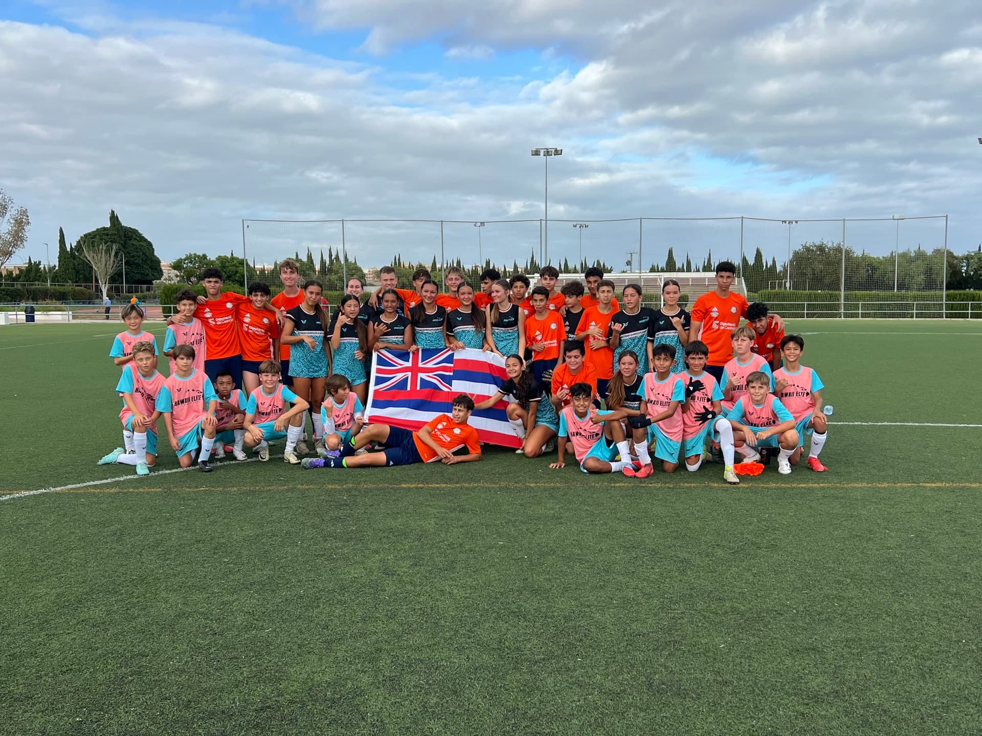 Spain soccer tour group from North Carolina