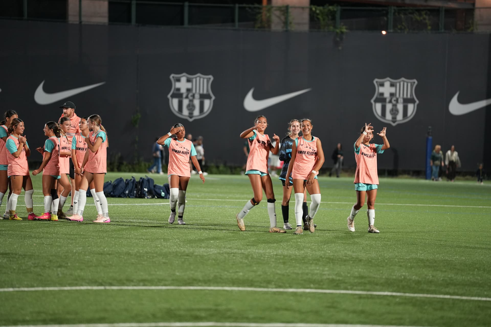 Spain soccer tour group from Los Angeles, California