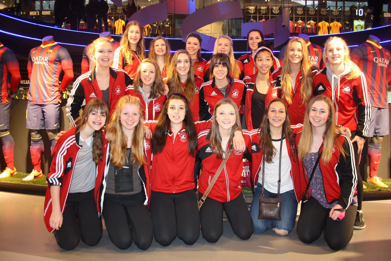 Spain soccer tour group from Florida
