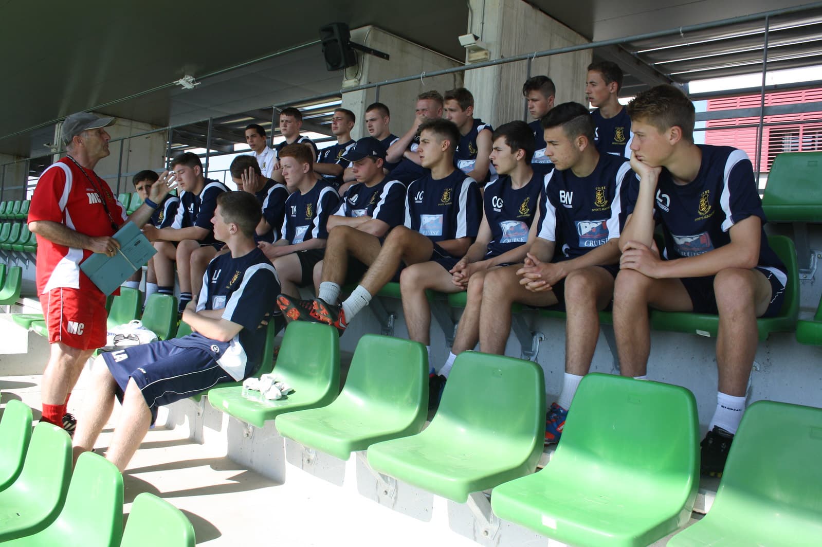 Spain football tour group from Liverpool, North West England
