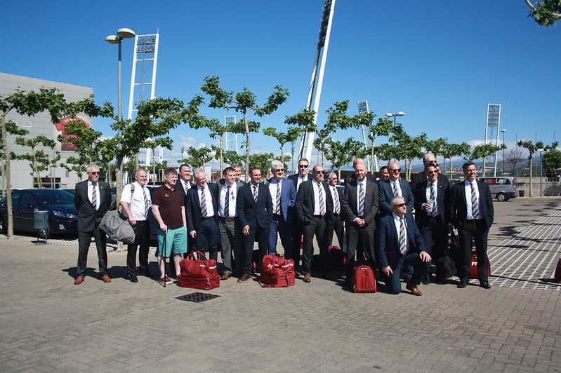 Spain soccer tour group from New York